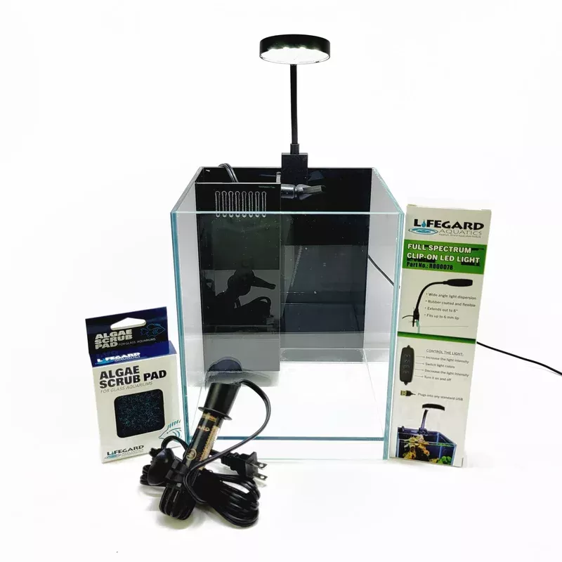1-2-gallon-all-in-one-betta-tank-kit-with-ul-listed-heater-full-spectrum-led-lig 1.2 Gallon All in One Betta Tank Kit with UL Listed Heater, Full Spectrum LED Light, Pump, Filter and Algae Pad
