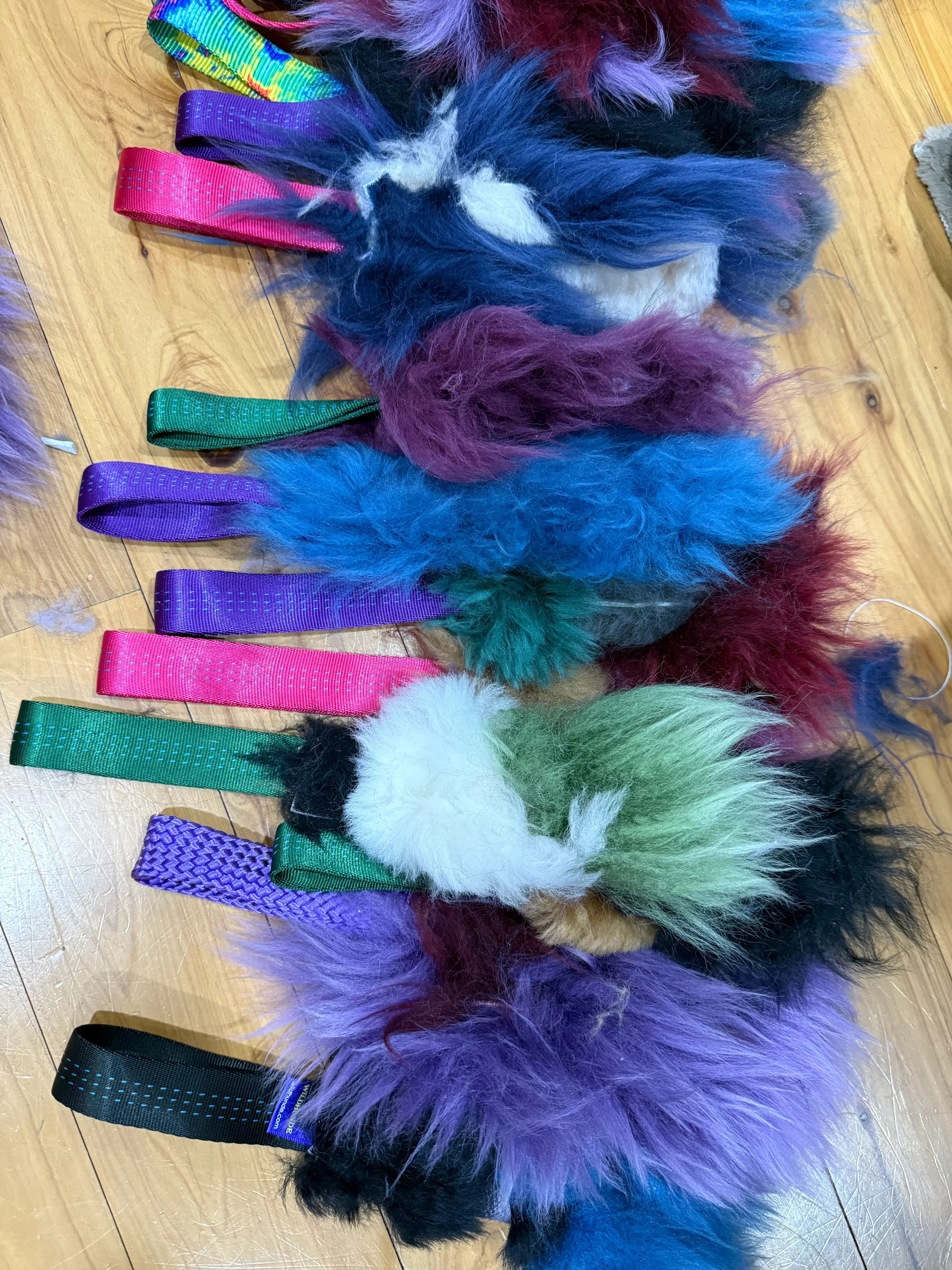 1-inch-wide-handle-mixed-sheepskin-frankenstein-scrappy-wild-tugs 1 inch Wide Handle Mixed Sheepskin Frankenstein Scrappy Wild-Tugs