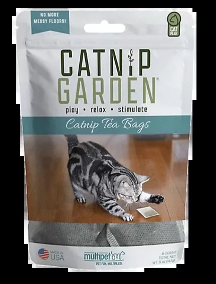 6ct-catnip-garden-tea-bags-by-multipet-organic-catnip-bags 6ct Catnip Garden Tea Bags by MULTIPET - Organic Catnip Bags