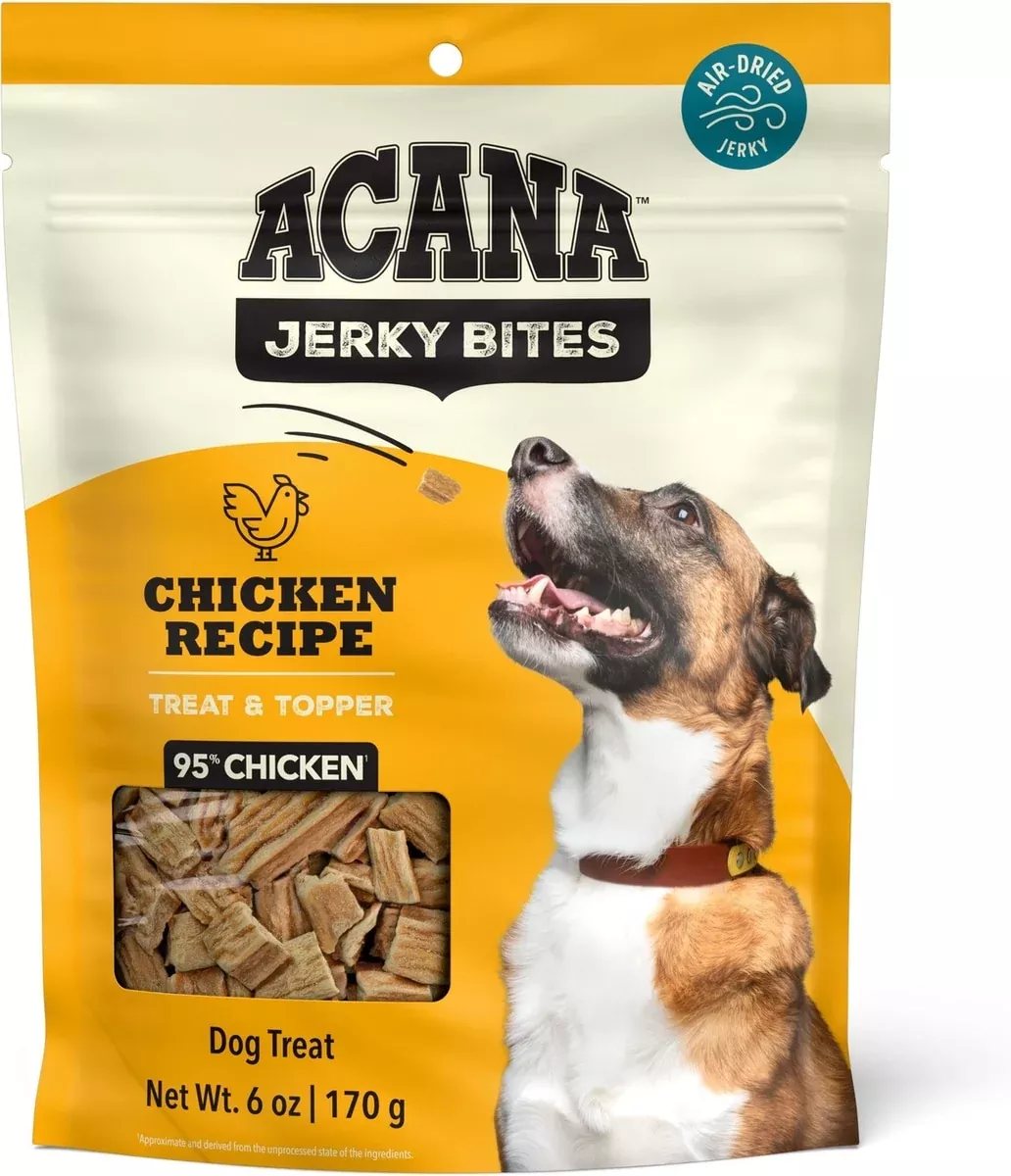 acana-jerky-bites-chicken-flavor-grain-free-high-protein-jerky-dog-treats ACANA Jerky Bites Chicken Flavor Grain-Free High-Protein Jerky Dog Treats