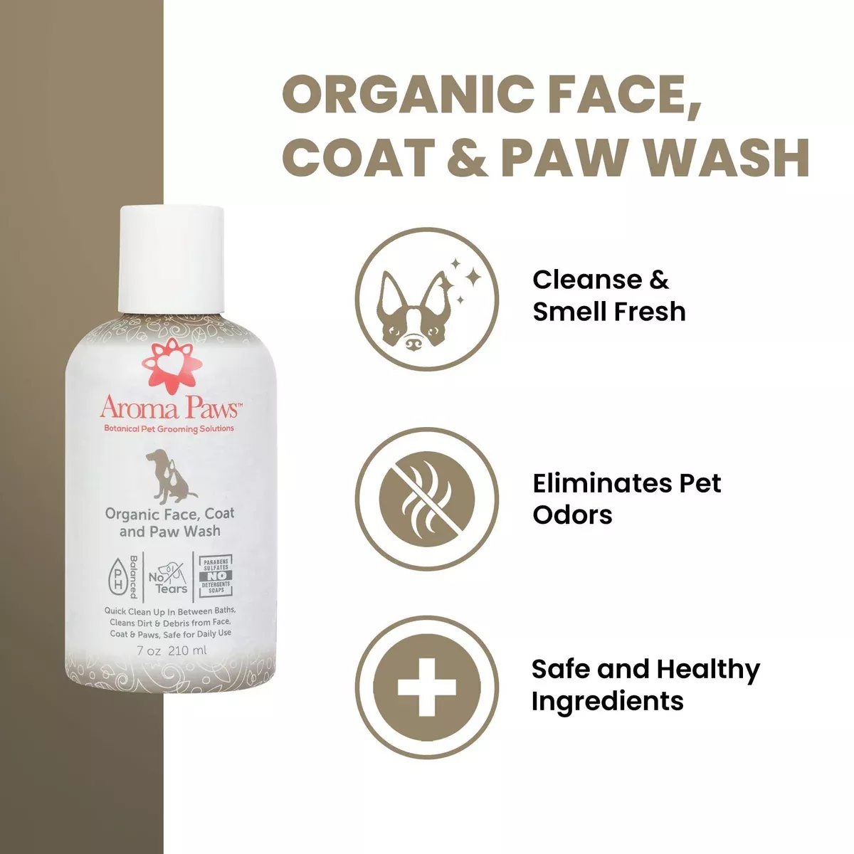 aroma-paws-7-oz-organic-face-coat-paw-wash Aroma Paws - 7 Oz. Organic Face, Coat & Paw Wash