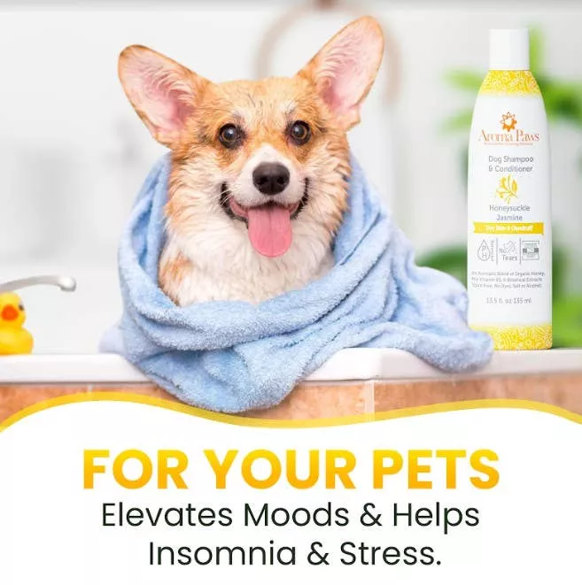 aroma-paws-honeysuckle-jasmine-dog-shampoo-conditioner-13-5-oz Aroma Paws Honeysuckle Jasmine Dog Shampoo & Conditioner - 13.5 oz