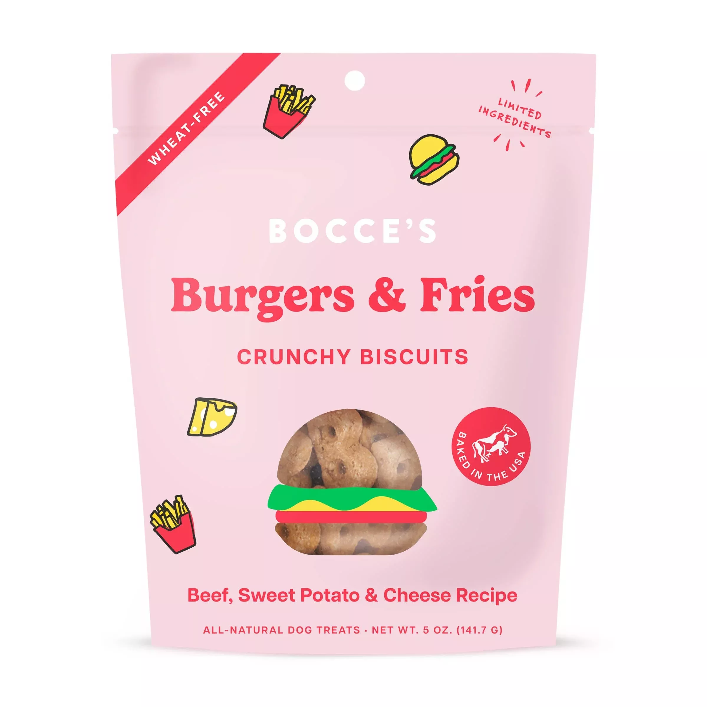 bocce-s-bakery-burgers-fries-biscuit-dog-treats-5oz Bocce's Bakery Burgers & Fries Biscuit Dog Treats 5oz