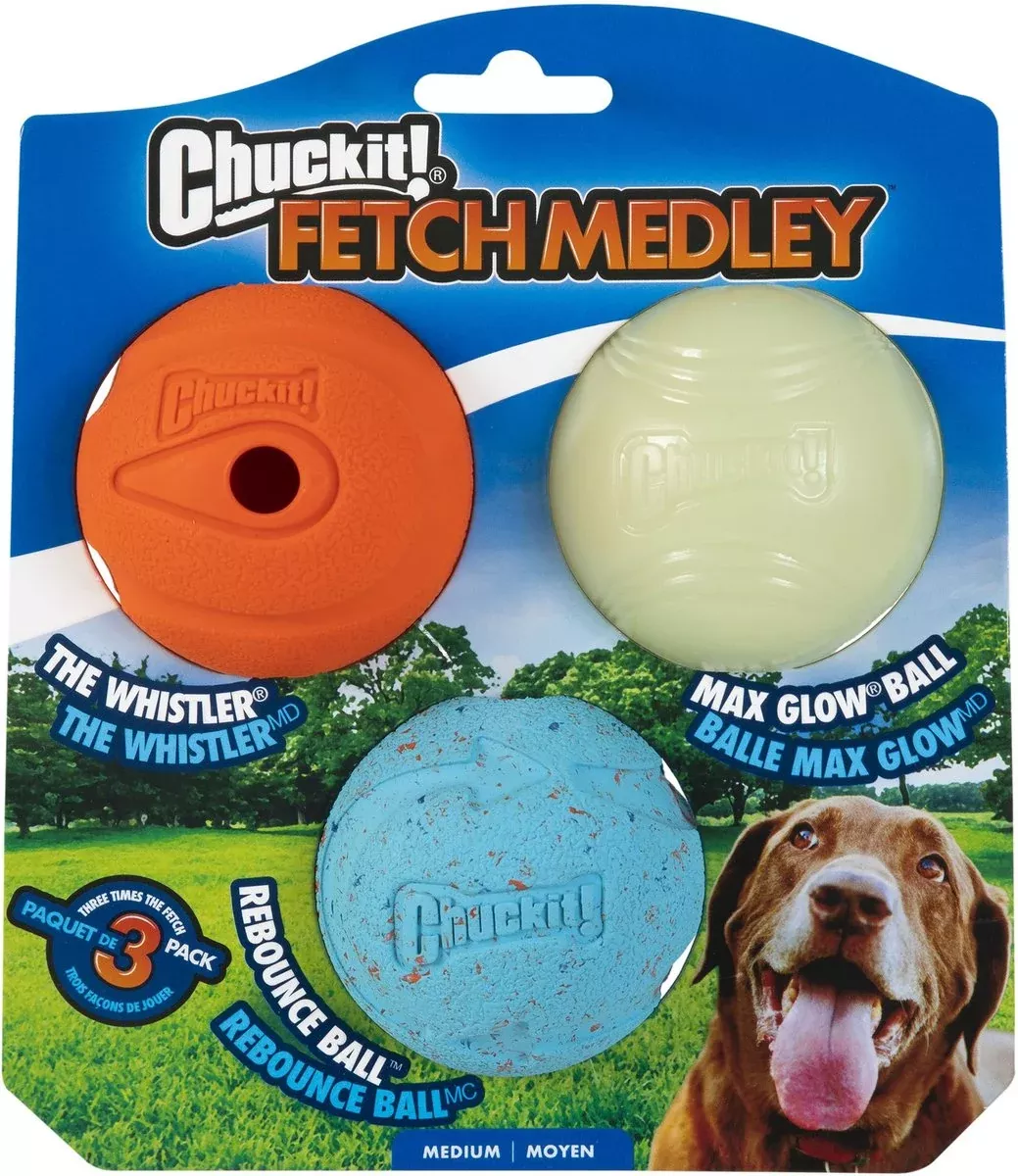 chuckit-dog-fetch-ball-medley-triple-pack Chuckit! Dog Fetch Ball Medley Triple Pack