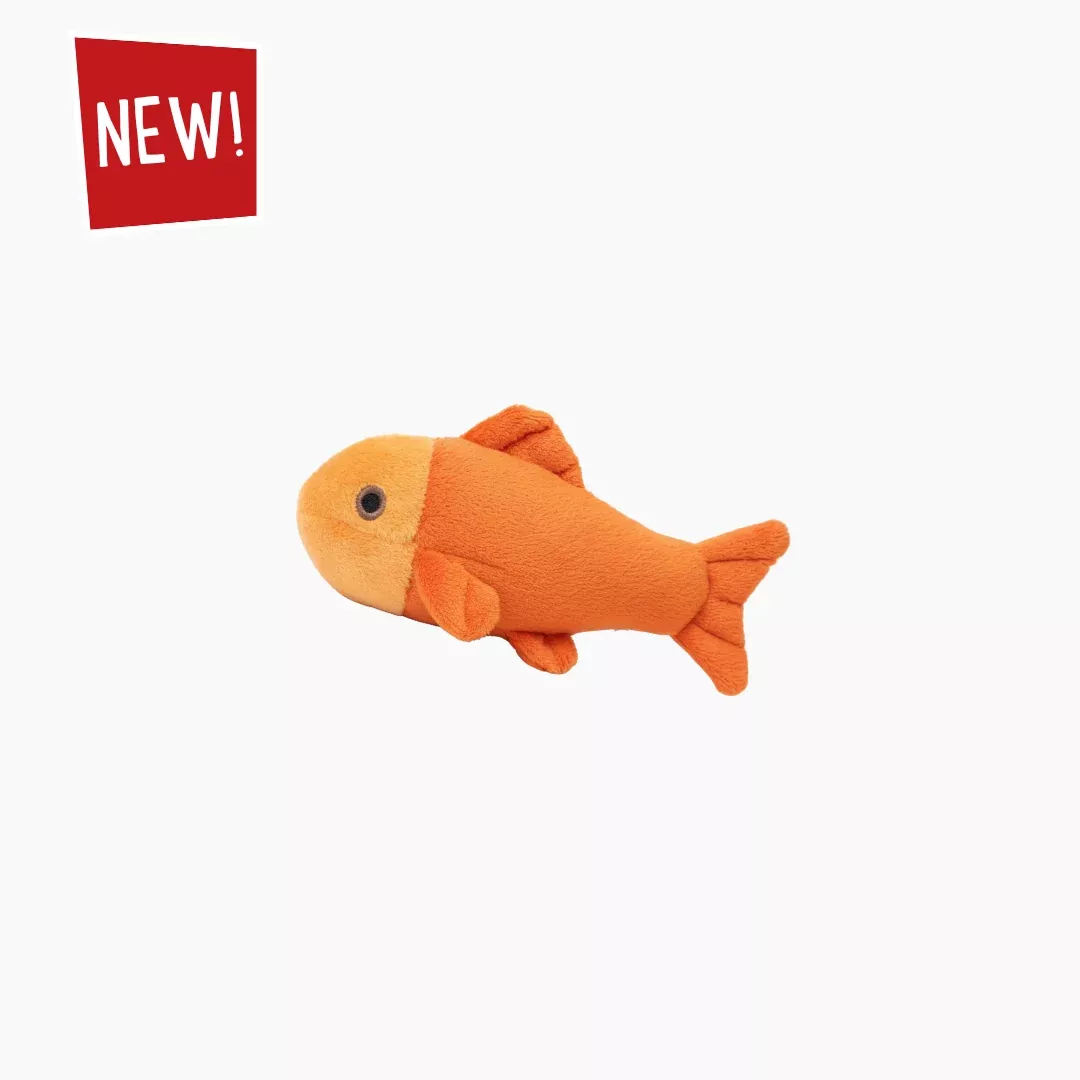 fluff-tuff-goldie-fish-plush-dog-toy-squeakerless Fluff & Tuff "Goldie" Fish Plush Dog Toy (Squeakerless)