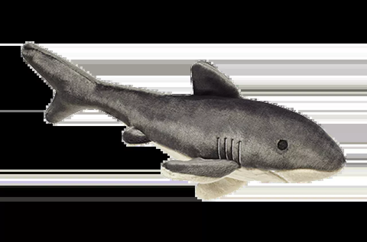 fluff-tuff-mac-shark-plush-dog-toy Fluff & Tuff "Mac" Shark Plush Dog Toy