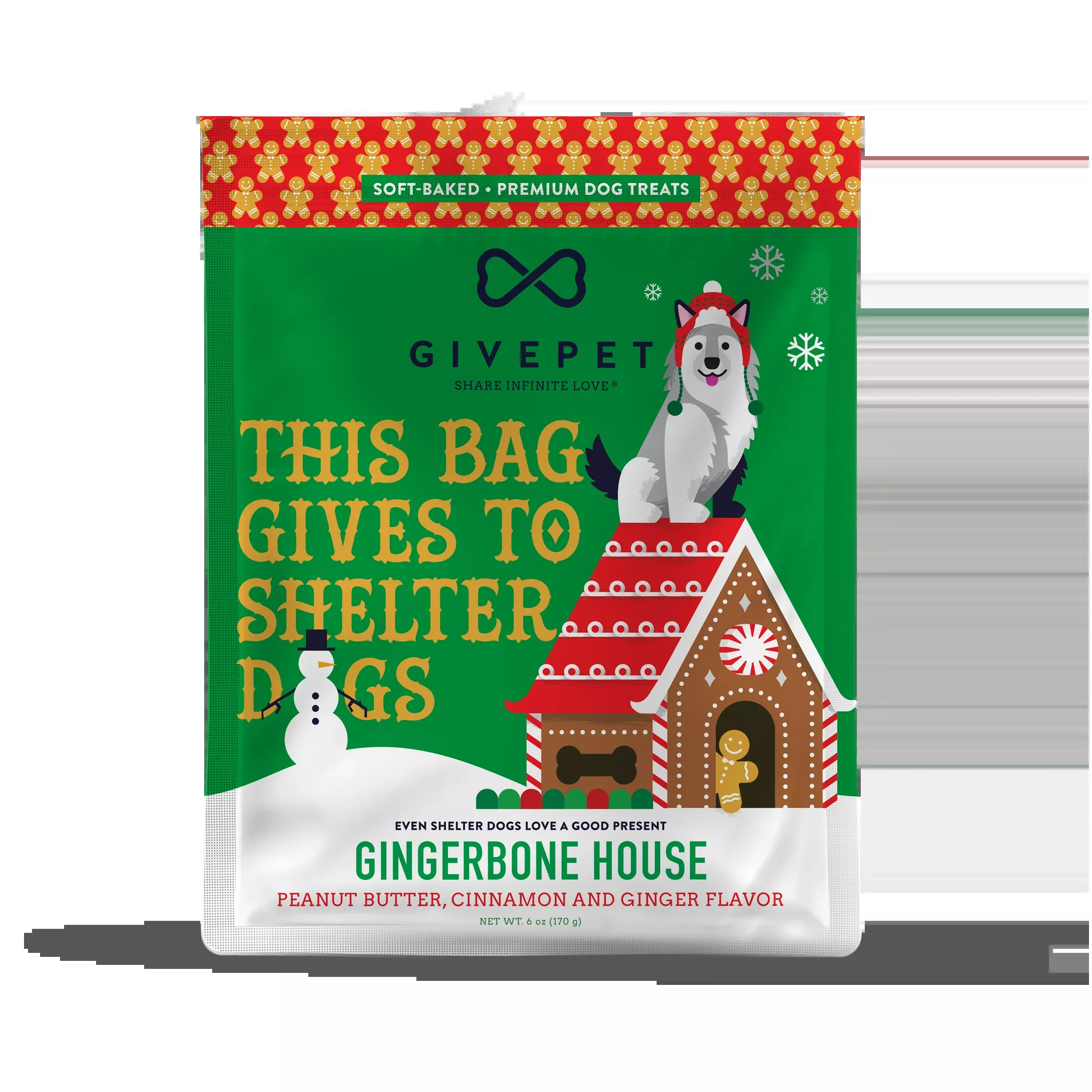 givepet-gingerbone-house-dog-treats GivePet "Gingerbone House" Dog Treats