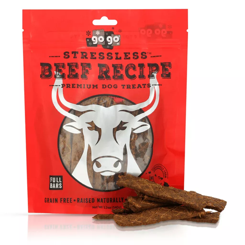 GoGo Stressless Wild Beef Premium Dog Treats