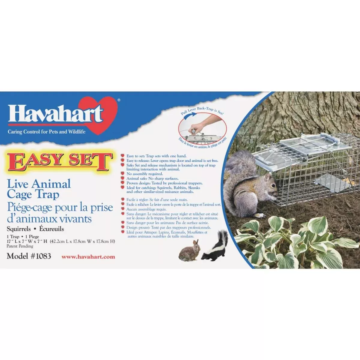 havahart-easy-set-galvanized-steel-17-in-live-squirrel-trap Havahart Easy Set Galvanized Steel 17 In. Live Squirrel Trap