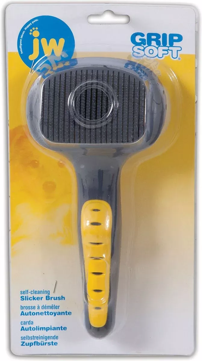 jw-pet-self-cleaning-dog-slicker JW Pet Self-Cleaning Dog Slicker