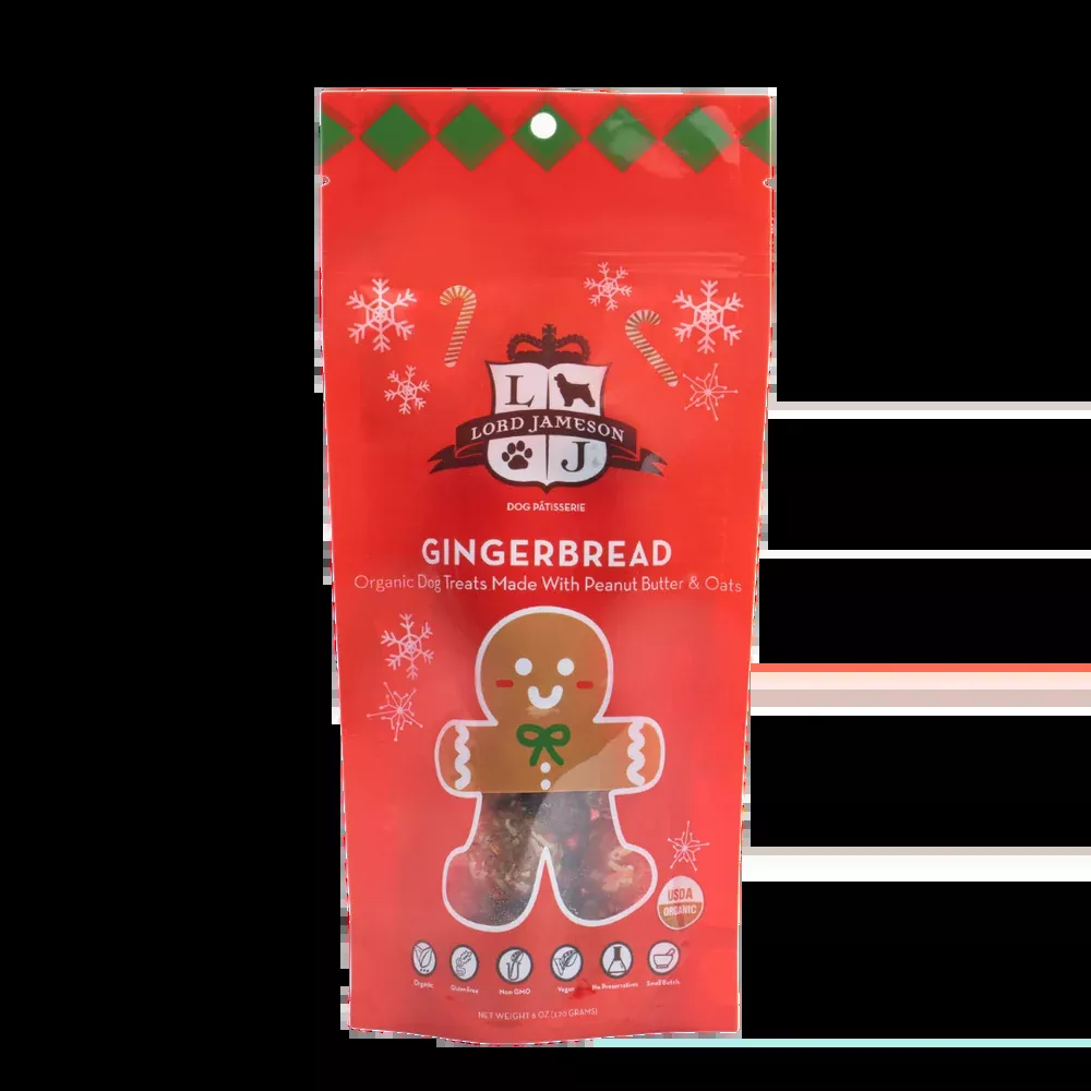 Lord Jameson Gingerbread Organic Soft & Chewy Dog Treats