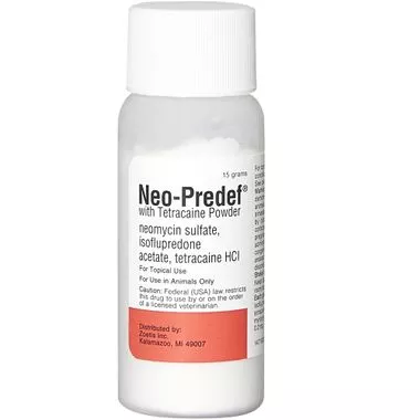 Neo-Predef with Tetracaine Powder for Dogs, Cats & Horses - Topical Powder - 15-gm - [Ear & Skin Conditions]