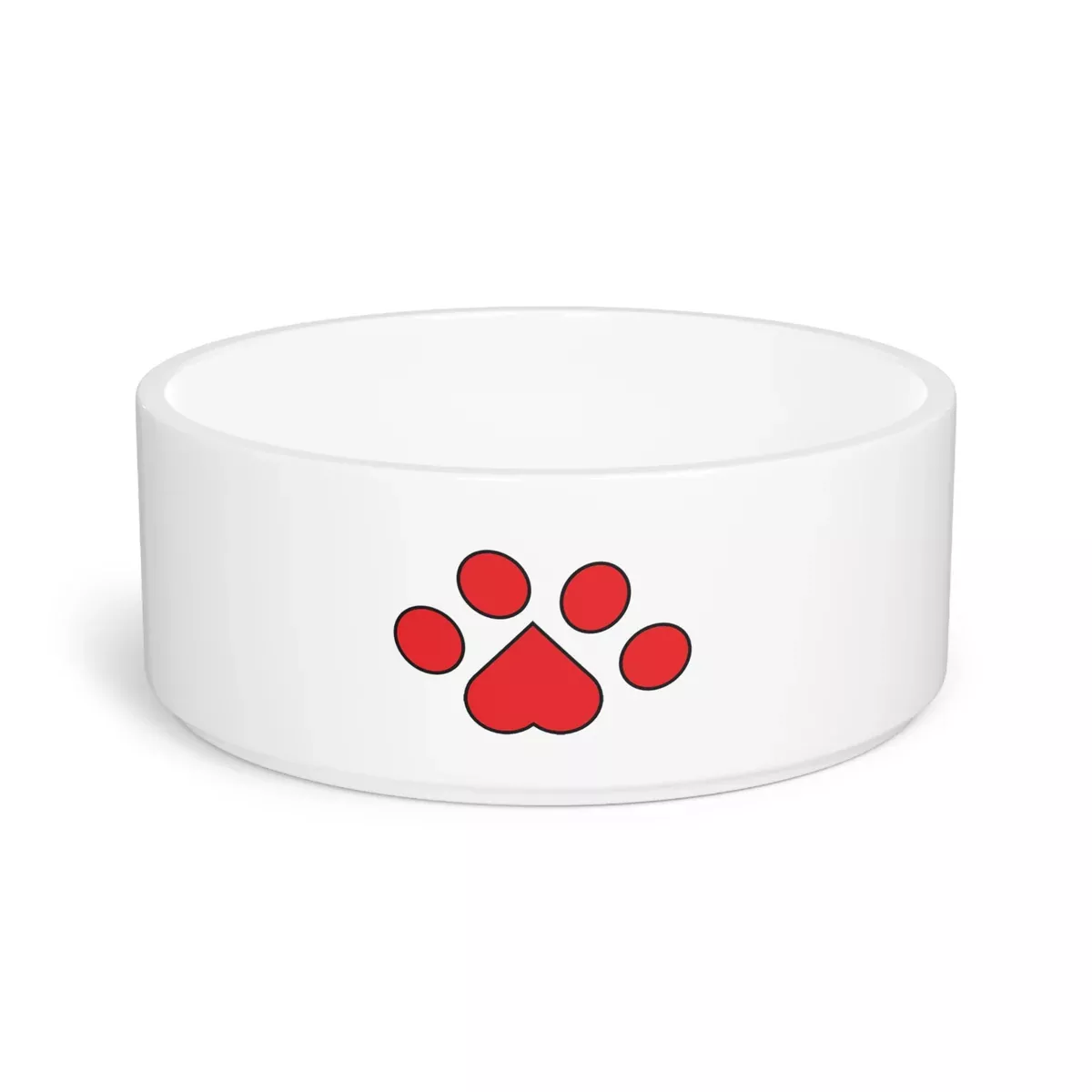 paw-print-red-pet-bowl paw print red Pet Bowl