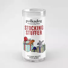 polka-dog-holiday-mini-tube-stocking-stuffer-chicken-little-bits-dog-treat-2oz Polka Dog Holiday Mini Tube: Stocking Stuffer, Chicken Little Bits Dog Treat 2oz