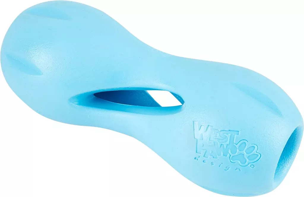 west-paw-qwizl-dog-toy-aqua-blue West Paw Qwizl Dog Toy, Aqua blue