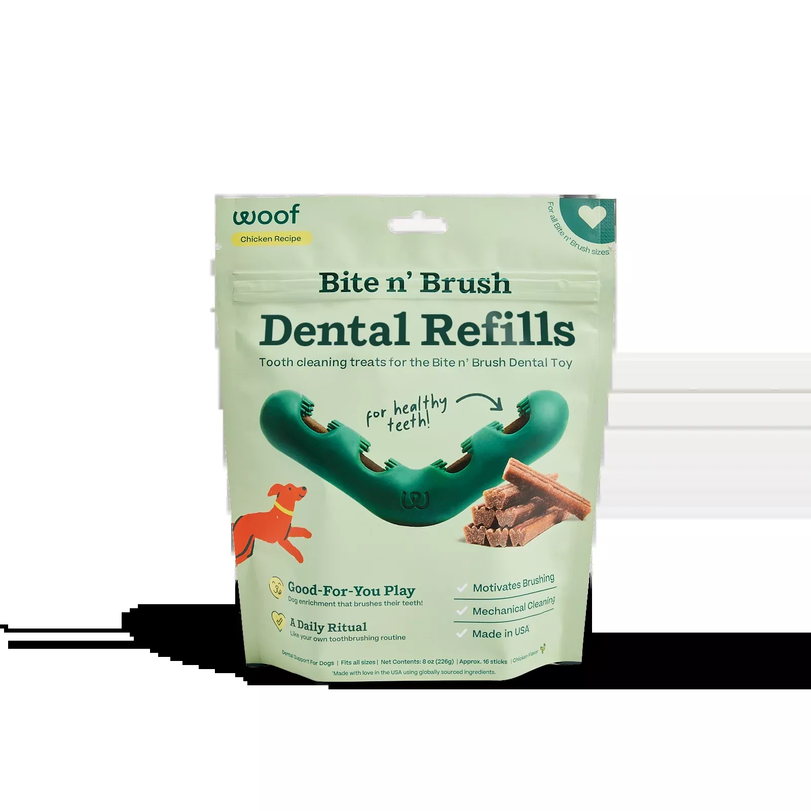 woof-bite-n-brush-refill-grain-free-chicken-sticks-adult-dental-dog-chew-treats Woof Bite n' Brush Refill Grain-Free Chicken Sticks Adult Dental Dog Chew Treats