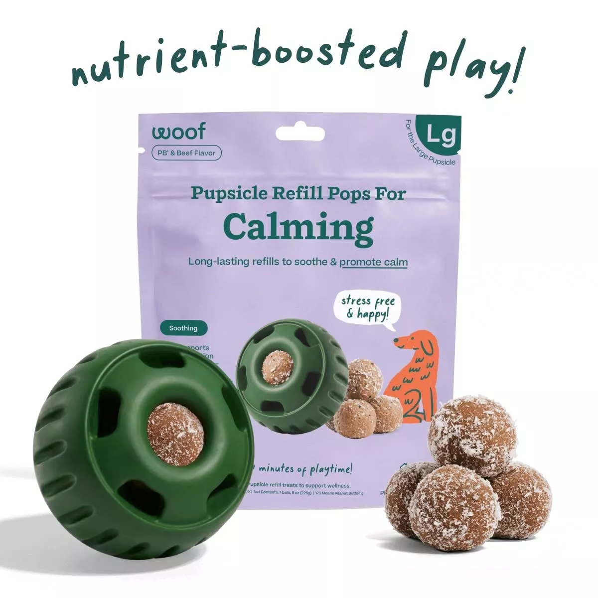 woof-pupsicle-pops-refills-calming-beef-grain-free-lickable-dog-treats Woof Pupsicle Pops Refills Calming Beef Grain-Free Lickable Dog Treats