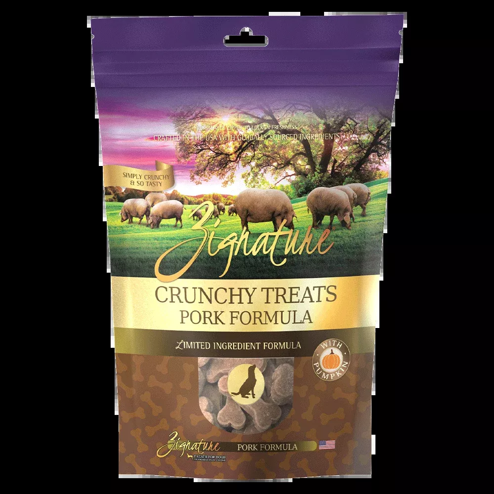 zignature-crunchy-treats-pork-formula-dog-treats-12-oz-bag Zignature Crunchy Treats Pork Formula Dog Treats, 12-oz bag