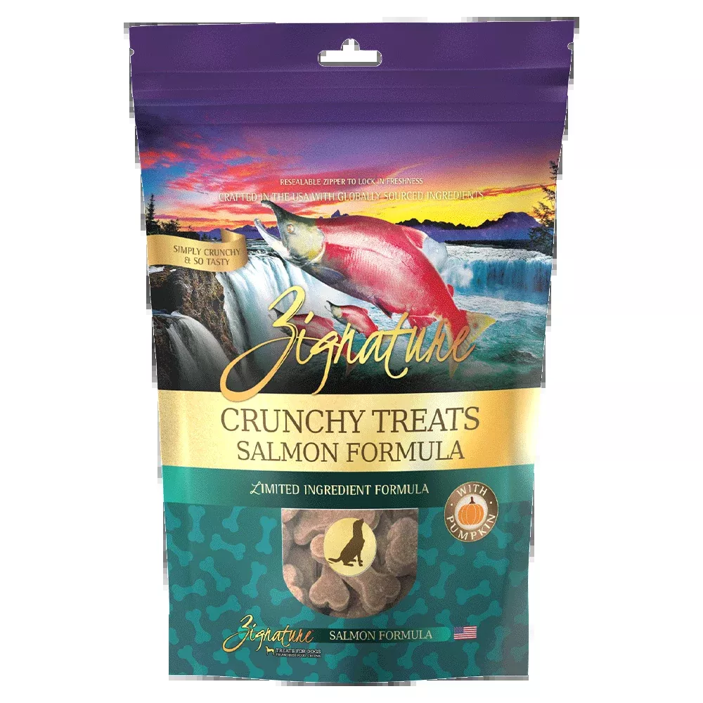 zignature-crunchy-treats-salmon-formula-dog-treats-12-oz-bag Zignature Crunchy Treats Salmon Formula Dog Treats, 12-oz bag