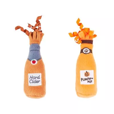 zippyclaws-halloween-catnip-crusherz-hard-cider-pumpkin-ale-cat-toy-2pk ZippyClaws Halloween Catnip Crusherz Hard Cider & Pumpkin Ale Cat Toy, 2pk