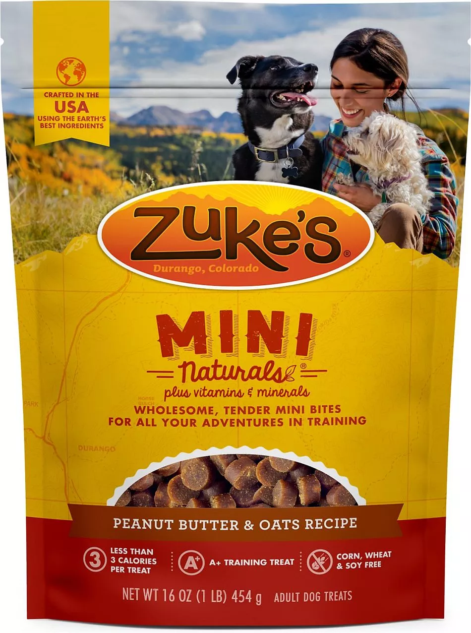 zuke-s-mini-naturals-peanut-butter-oats-dog-treats-16oz-bag Zuke’s Mini Naturals Peanut Butter Oats Dog Treats – 16oz Bag